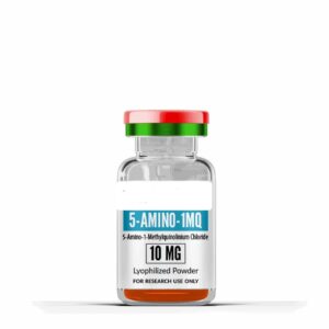 High-purity 5-Amino-1MQ Chloride lyophilized peptide vial for NNMT inhibition and advanced metabolic research"