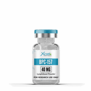 High-purity BPC-157 40mg peptide vial for tissue repair, tendon healing, and preclinical research studies