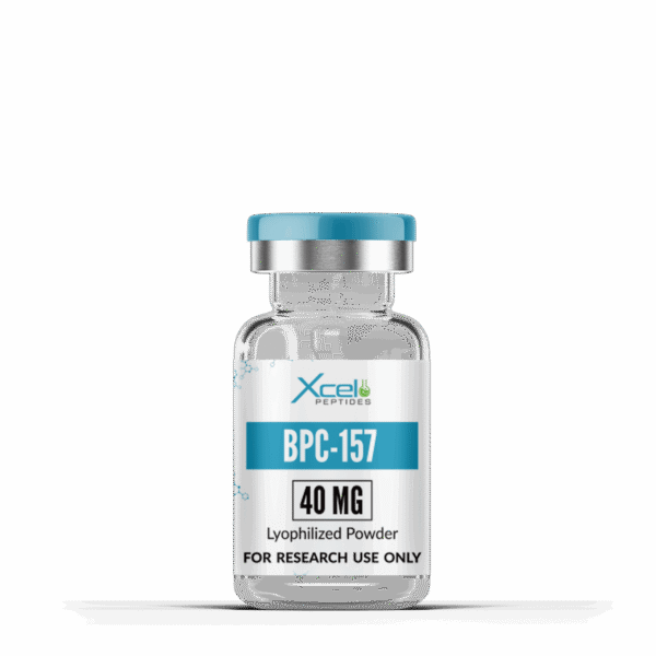 High-purity BPC-157 40mg peptide vial for tissue repair, tendon healing, and preclinical research studies