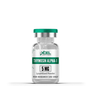 Thymosin Alpha 1 peptide vial for immune system support, healing, and wellness enhancement