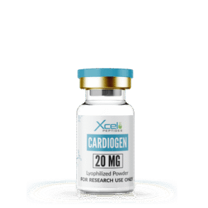 High-purity Cardiogen (Bioregulator) peptide vial for cardiovascular health, cardiac function, and tissue protection research in preclinical laboratories
