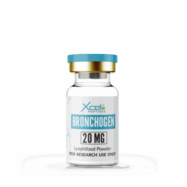 High-purity Bronchogen (Bioregulator) peptide vial for respiratory health, lung tissue repair, and immune regulation research in preclinical laboratories