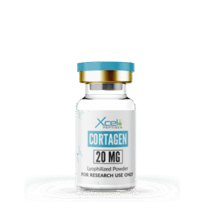 High-purity Cortagen (Bioregulator) peptide vial for adrenal health, stress response, and hormonal regulation research in preclinical laboratories