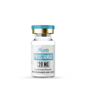 High-purity Prostamax (Bioregulator) peptide vial for prostate health, tissue regeneration, and cellular signaling research in preclinical laboratories