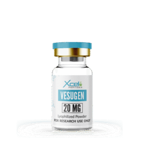 High-purity Vesugen (Bioregulator) peptide vial for vascular health, endothelial function, and tissue protection research in preclinical laboratories